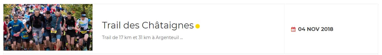 Le Trail des Chataignes