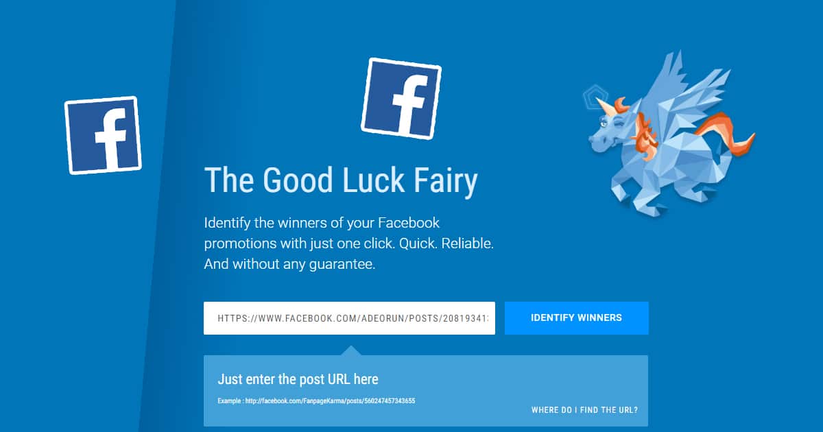 Faire le tirage au sort d'un jeu sur facebook avec FANPAGEKARMA