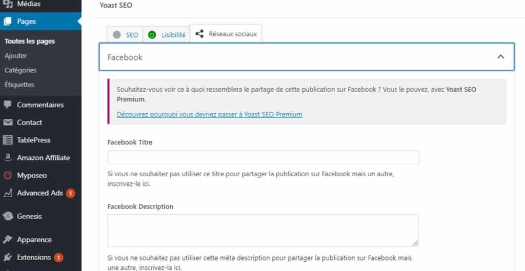 YOAST : guide et tutoriel pour le configurer 3 yoast reseaux sociaux 1