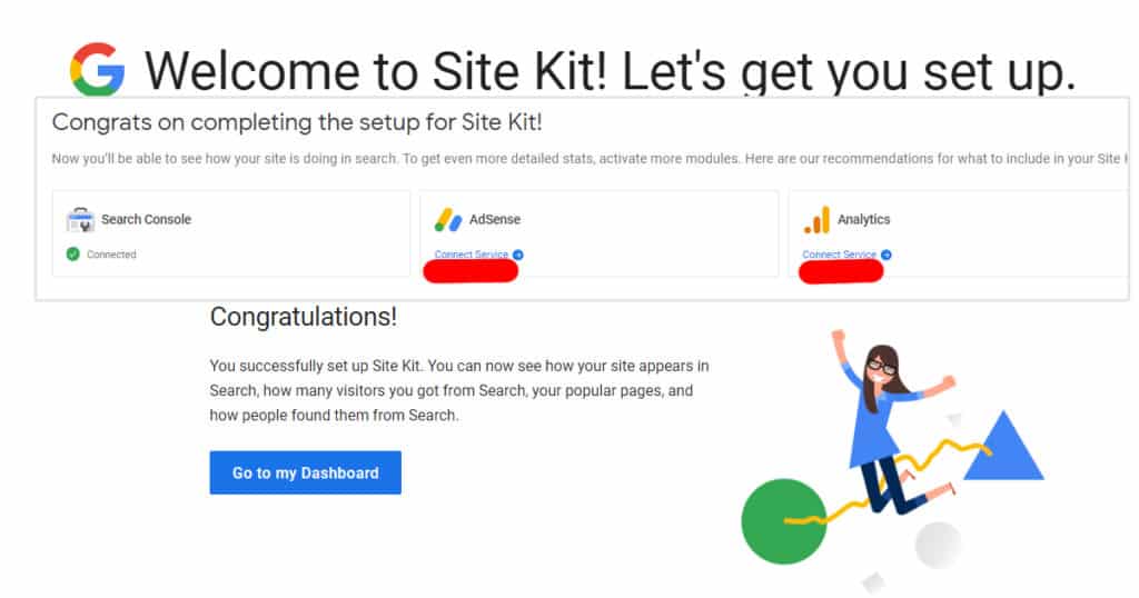 connecter sitekit