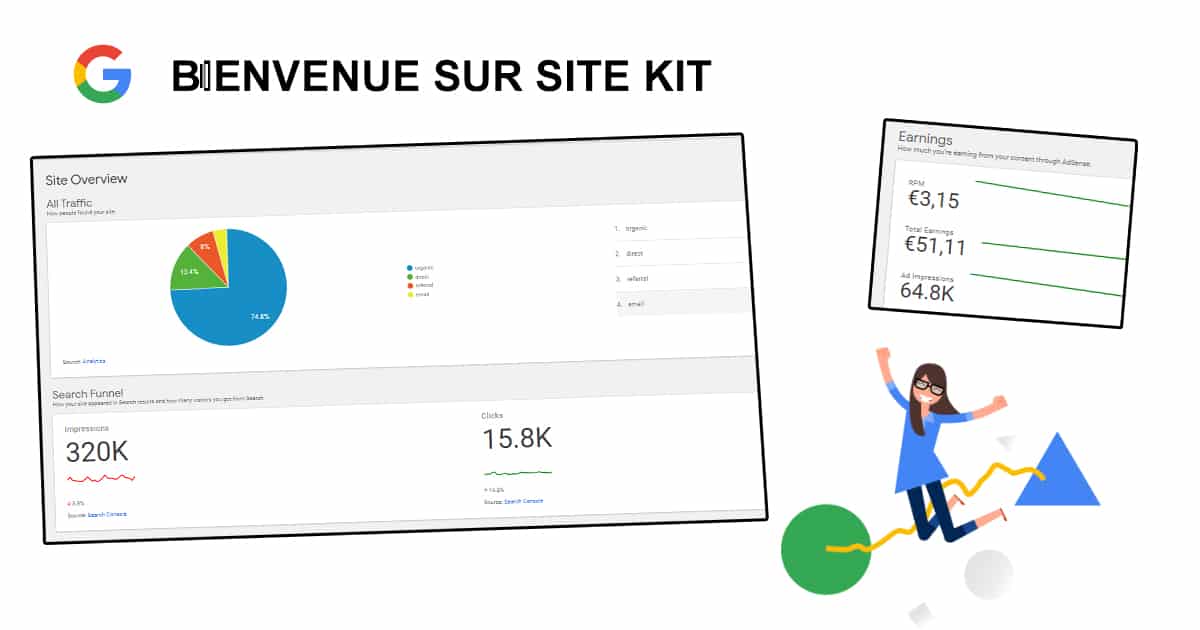SiteKit : l'extension Google des webmasters