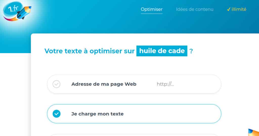 optimiser un texte existant sur 1.fr