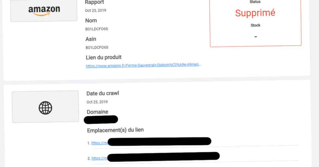 rapport de liens
