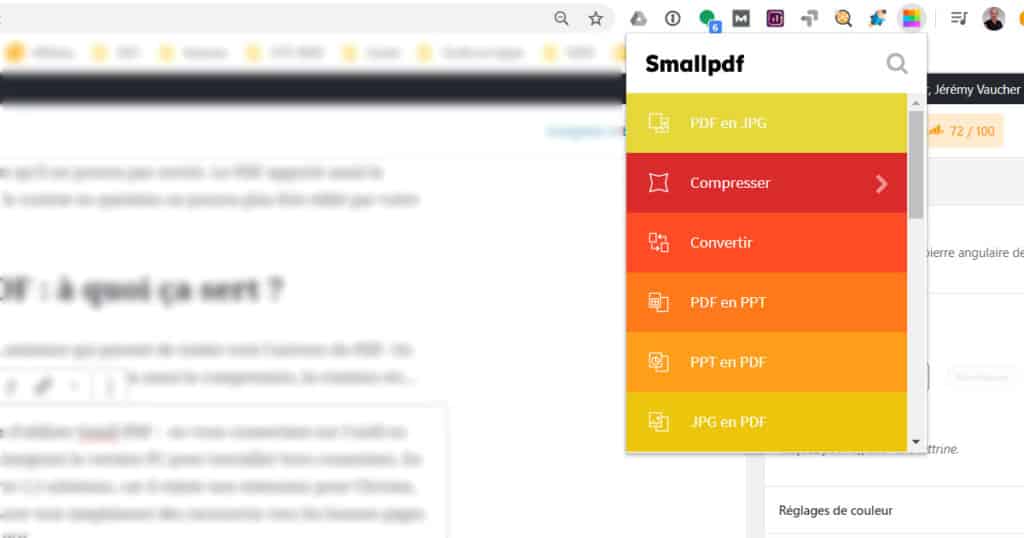 extension chrome small pdf