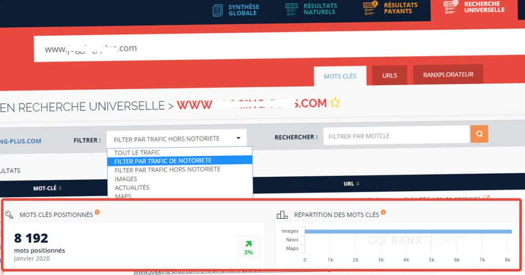 recherche universelle