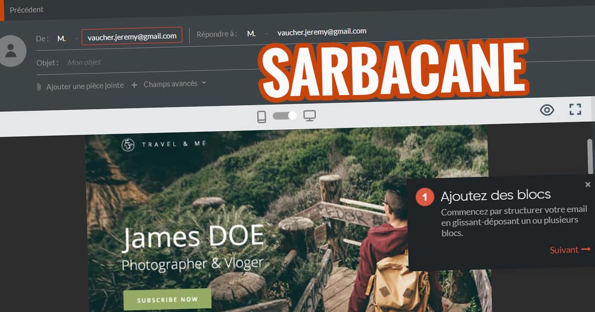 J'ai testé Sarbacane pour l'envoi d'email et de SMS