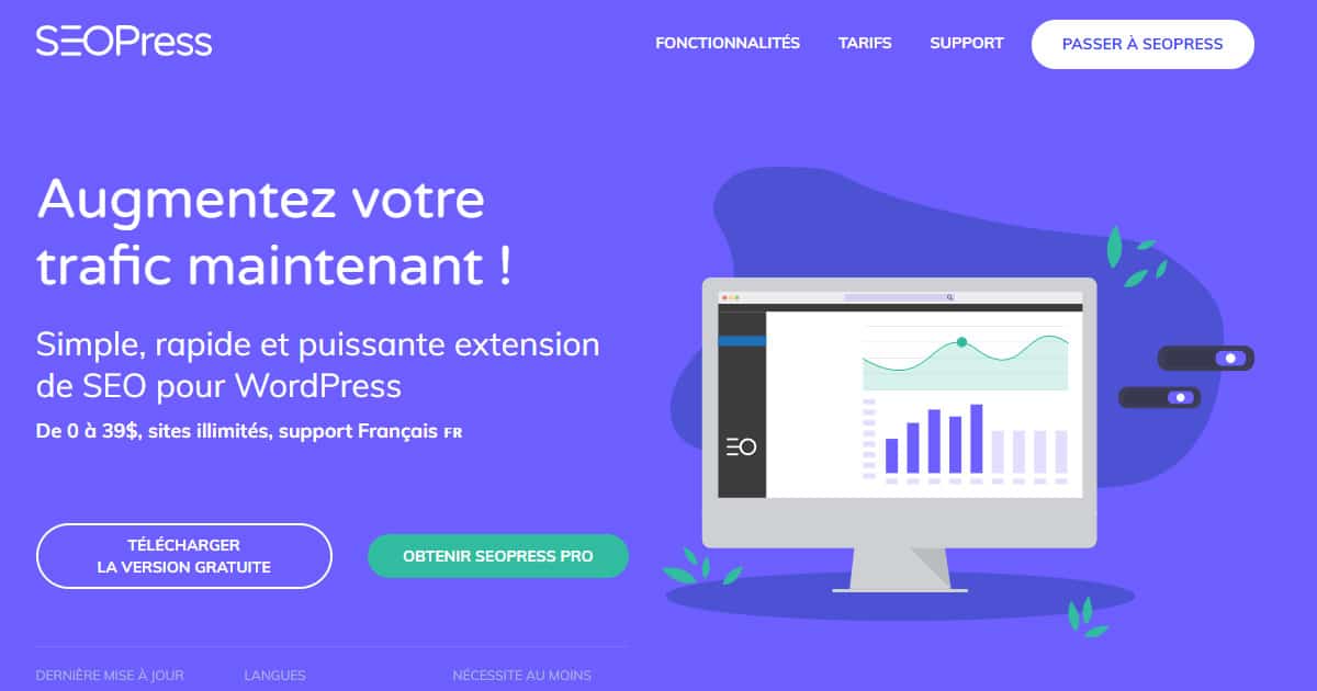Aujourd'hui je teste SEOPress, un plugin SEO pour Wordpress
