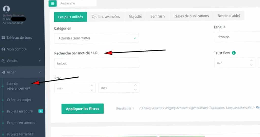 recherche d'annuaire