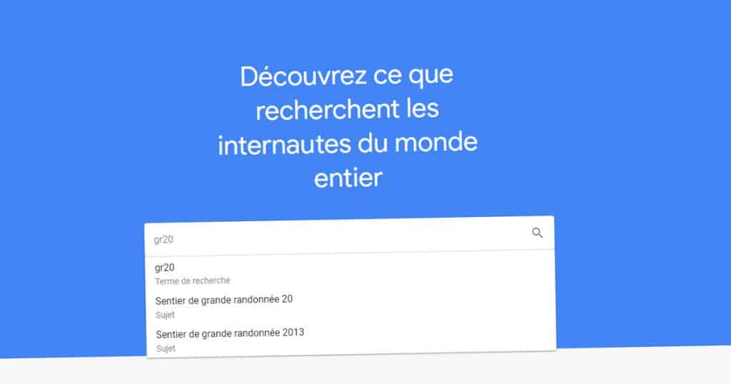 recherche sur trends