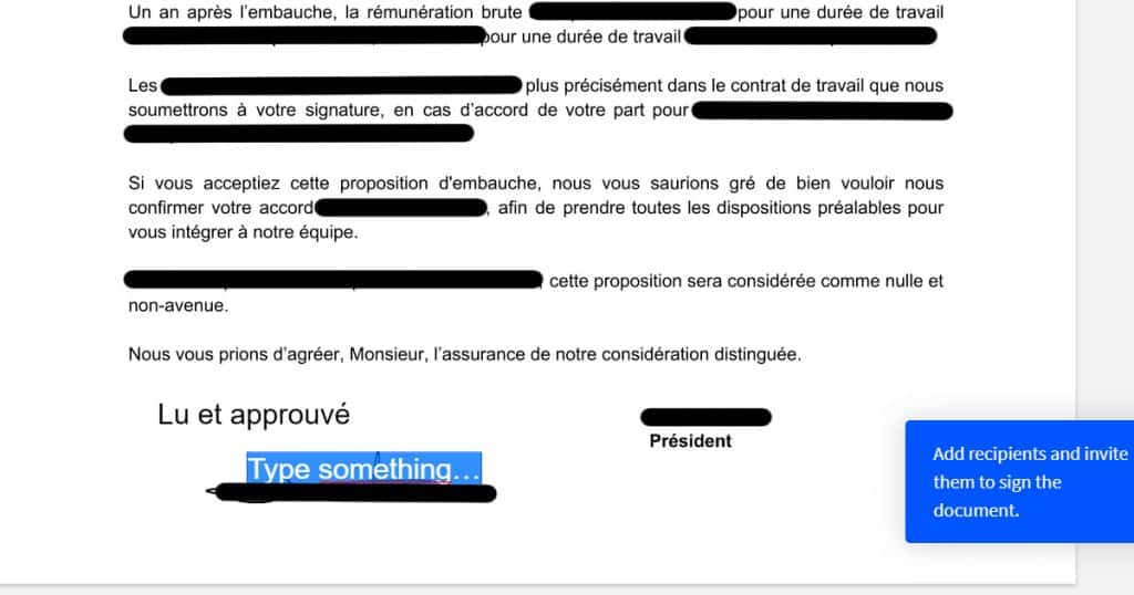 signer en ligne