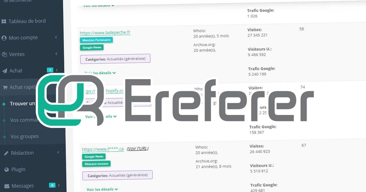 Ereferer : j'ai testé cette plateforme de netlinking