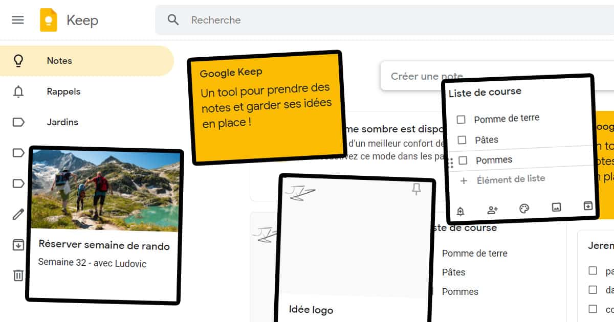 S'organiser les tâches avec Google Keep