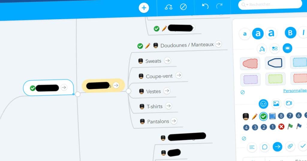 créer une map avec Mindmeister