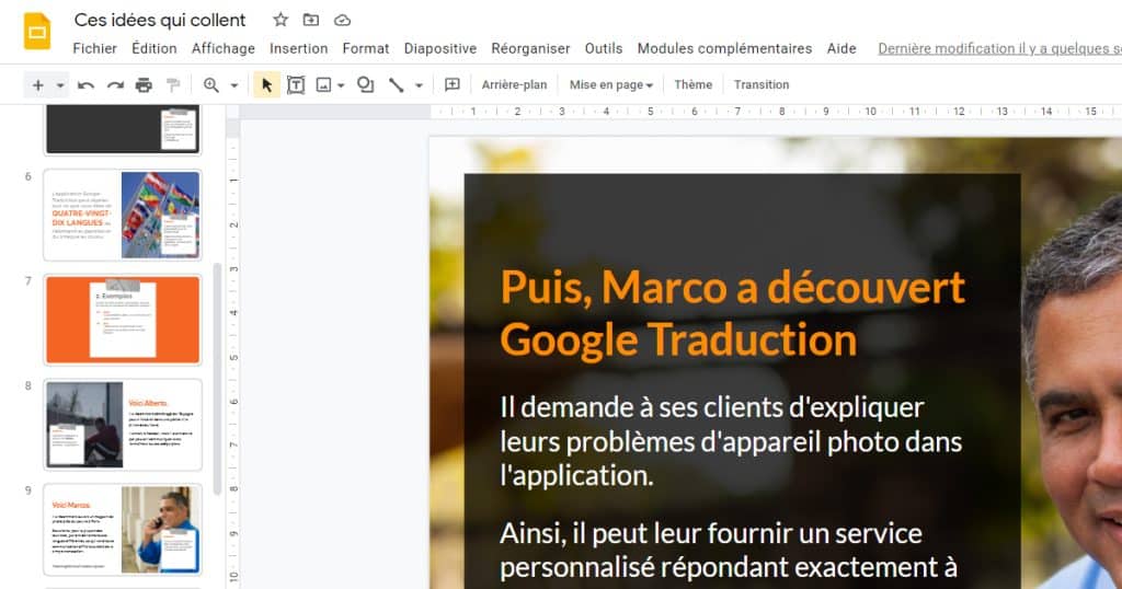 Exemple de Slide