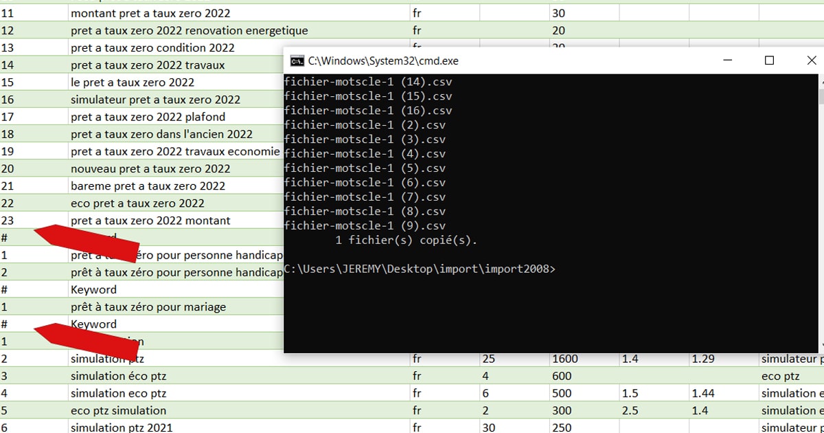Voici comment fusionner plusieurs fichiers excel