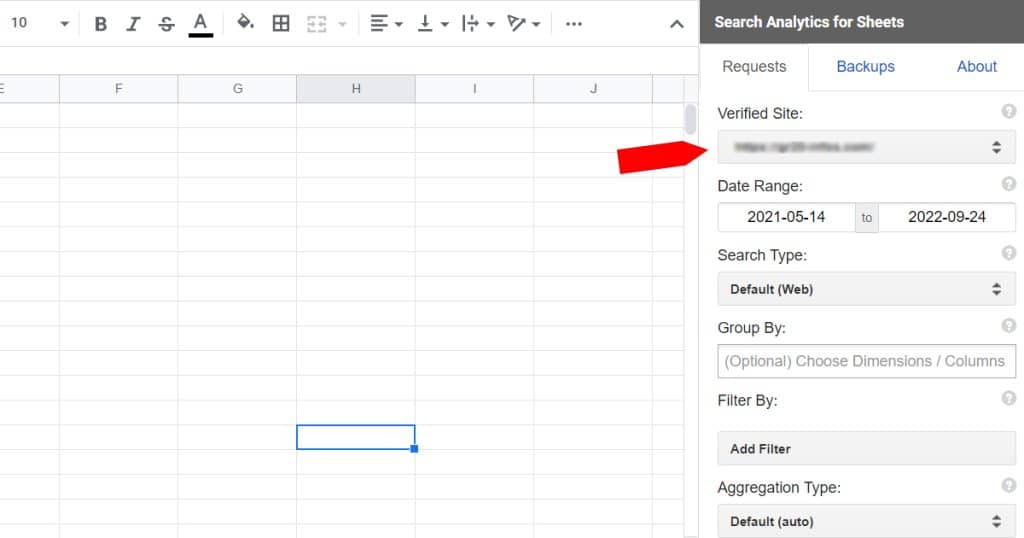 Choisir la search console à inspecter