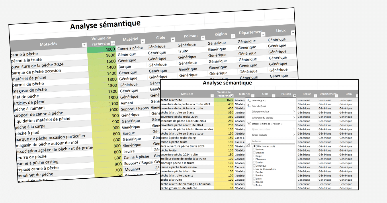 classification analyse sémantique