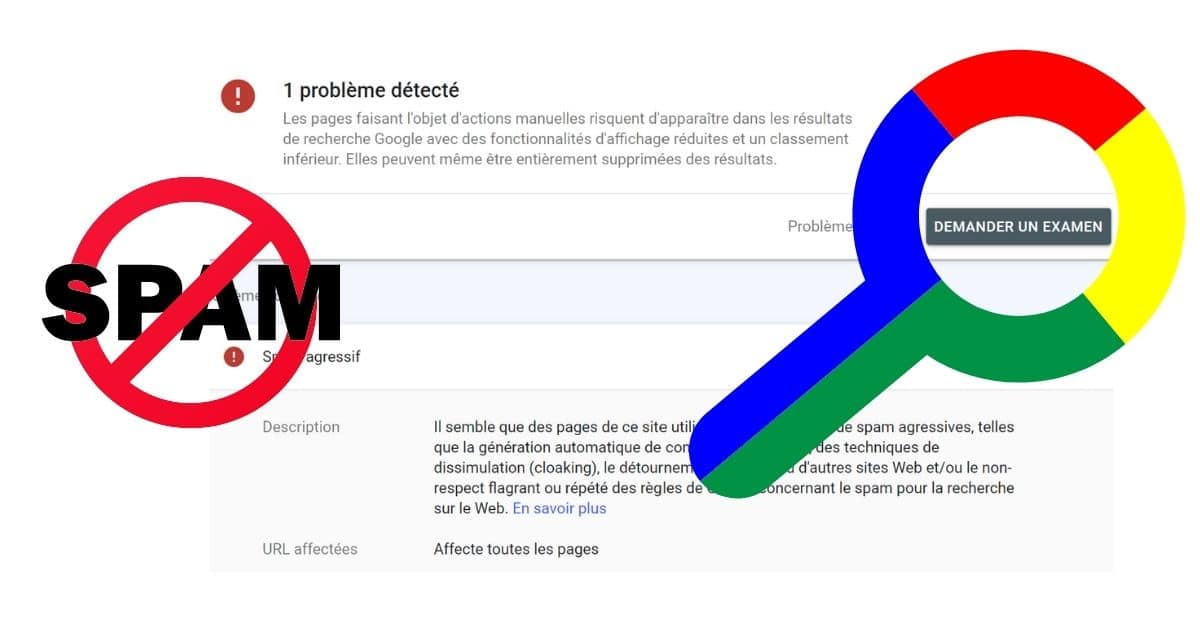 Spam agressif search console